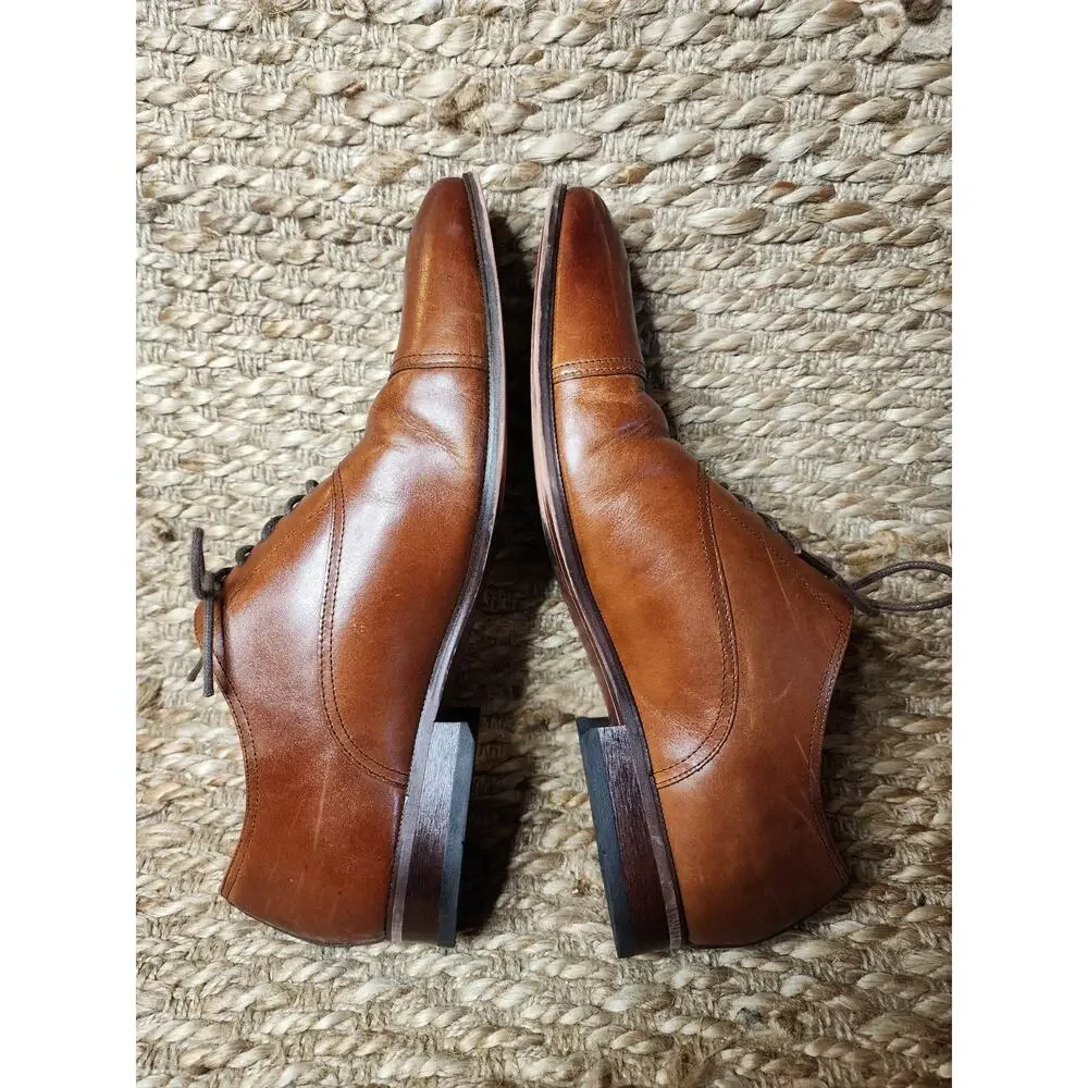 Florsheim CORBETTA Men's Brown Classic CAP Toe Oxford Leather Dress Shoe Sz. 9.5